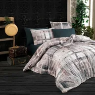 Pościel - BedTex Pościel bawełniana Alvaro szary, 140x200 cm, 70x90 cm - miniaturka - grafika 1