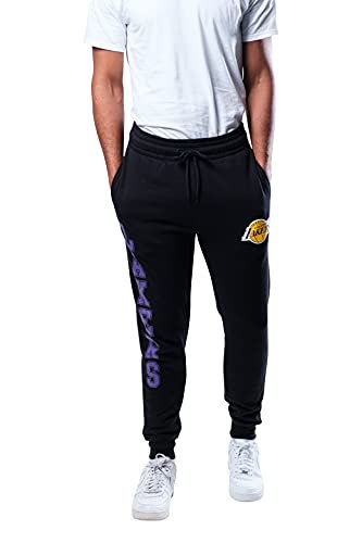 Ultra Game Męskie spodnie do joggingu Active Basic Soft Terry Sweatpants Męskie miękkie spodnie dresowe z frotte, Czarny (Black), XL
