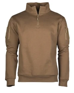 Mil-Tec Bluza Taktyczna z Kołnierzem Ciemny Coyote - 3XL - Bluzy męskie - miniaturka - grafika 1