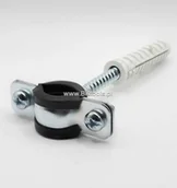 Kołki - Dg Clamps Uchwyt do rur dwuśrubowy z gumą 2 1/2" DG GLAMPS - miniaturka - grafika 1