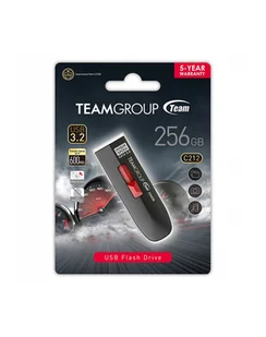 Team Group C212 256GB USB Stick Black/Red USB-A 3.2 Gen 2 TC2123256GB01 - Pendrive - miniaturka - grafika 1