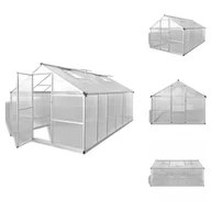 Szklarnie ogrodowe - vidaXL Szklarnia z fundamentem Wzmocnione aluminium 9.025 m² - Szklarnie - miniaturka - grafika 1