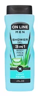 Żele pod prysznic dla mężczyzn - On Line Men Żel pod prysznic 3in1 Light Azure dla mężczyzn 410ml - miniaturka - grafika 1