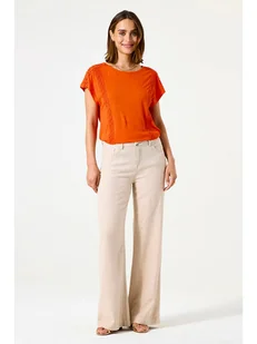 Garcia Koszulka w kolorze pomarańczowym - Koszulki i topy damskie - miniaturka - grafika 1