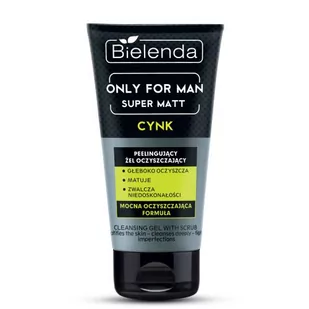 Bielenda Only For Men Super Mat M) peelingująco-oczyszczający żel pod prysznic 150ml - Żele pod prysznic dla mężczyzn - miniaturka - grafika 1