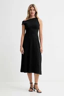 Sukienki - Calvin Klein sukienka kolor czarny maxi rozkloszowana LV044D045G - miniaturka - grafika 1