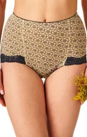 Majtki damskie - Key wysokie majtki modelujące brzuch 2-Pack LPM 753 B22, Kolor granatowo-beżowy, Rozmiar L, Key - Primodo.com - miniaturka - grafika 1