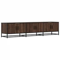 Szafki RTV - vidaXL Szafka pod TV brązowa dąb 180x35x41 cm materiał drewnopochodny - miniaturka - grafika 1