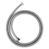 Węże elastyczne - Wąż natryskowy stalowy o podwójnym splocie rozciągliwy 150 cm chrom Invena - miniaturka - grafika 1