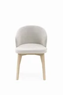 Krzesła - Flavio 5 krzesło tapicerowane szare nogi dąb sonoma - miniaturka - grafika 1