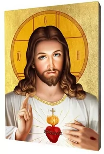 Ikona Serce Jezusa - Ikony i obrazy sakralne - miniaturka - grafika 1