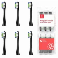 Końcówki do szczoteczek elektrycznych - Oclean Professional Clean Black Firm Końcówki do szczoteczki sonicznej czarne 6 sztuk - miniaturka - grafika 1