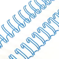 Okładki do laminatorów i bindownic - GRZBIET DRUTOWY do bindowania 7/8" błękitny - miniaturka - grafika 1