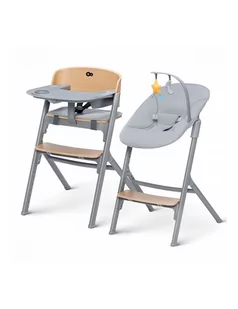 Kinderkraft Krzesełko do karmienia Livy wood z bujaczkiem Calmee - Krzesełka do karmienia - miniaturka - grafika 1