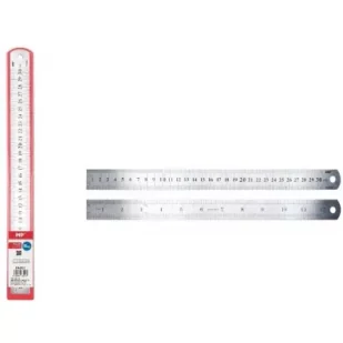 Linijka ze stali nierdzewnej 30cm - Przybory szkolne - miniaturka - grafika 1