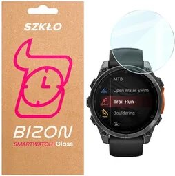 Bizon Szkło hartowane na ekran Glass Watch Clear do Garmin Tactix 8 AMOLED 47 mm - Akcesoria do smartwatchy - miniaturka - grafika 1