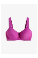 Biustonosze - bonprix Biustonosz z usztywnianymi miseczkami, bez fiszbinów z wyściełanymi ramiączkami fioletowy - miniaturka - grafika 1