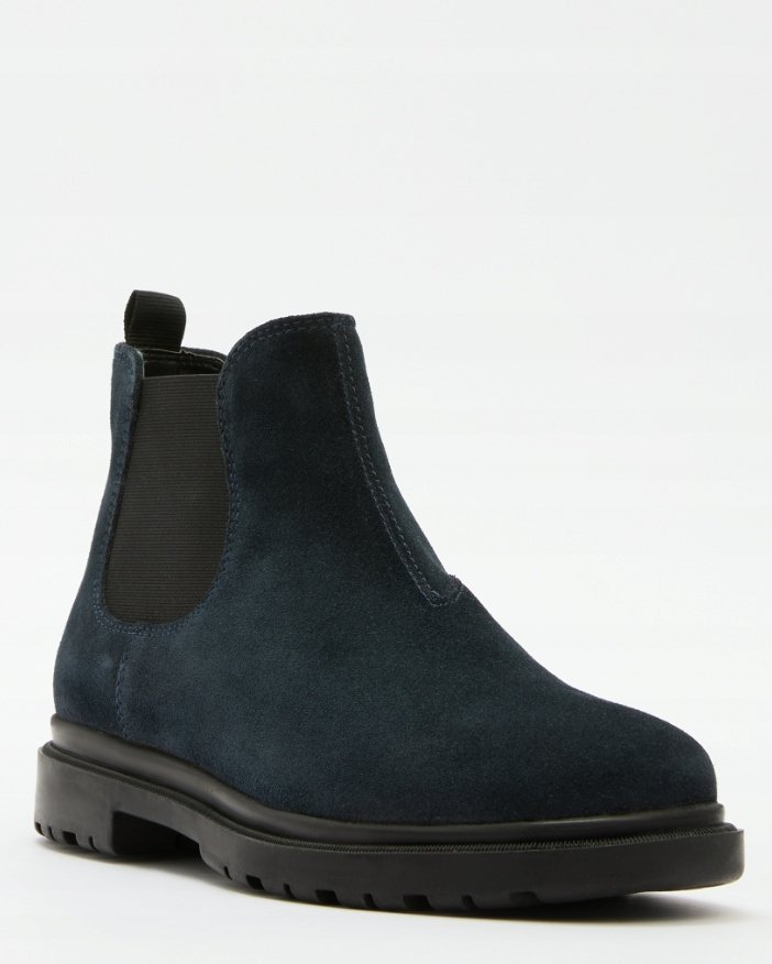 GEOX SZTYBLETY MĘSKIE GRANATOWE WSUWANE SKÓRZANE 39 Ż8B