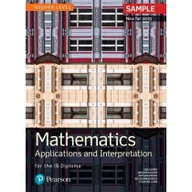 Pozostałe książki - Pearson Education Mathematics Applications and Interpretation for the IB Diploma Higher Level - miniaturka - grafika 1