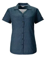 Bluzki damskie - killtec Damski Funkcjonalna bluzka KOS 36 WMN WVN SHRT, 48, blue, 41274-000 - miniaturka - grafika 1