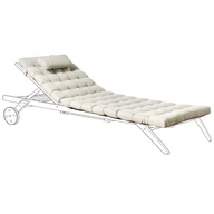 Poduszki ogrodowe - Blmeble Poduszka na leżak ogrodowy CESANA PREMIUM Beżowoszary - miniaturka - grafika 1