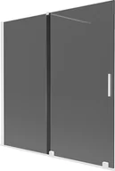 Parawany nawannowe - Mexen Velar parawan nawannowy 2-skrzydłowy rozsuwany 160 x 150 cm, grafit, biały - 896-160-000-41-20 - miniaturka - grafika 1