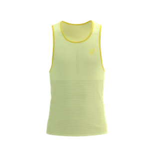 COMPRESSPORT Koszulka biegowa PRO RACING SINGLET elf yellow - Koszulki sportowe męskie - miniaturka - grafika 1