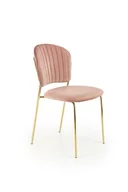 Krzesła - Krzesło Rachel różowe - miniaturka - grafika 1