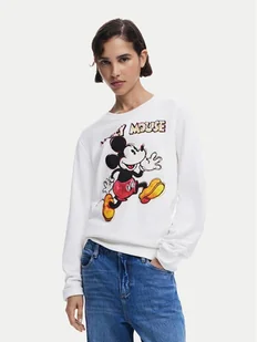 Desigual Bluza Avery Mickey 25SWSK45 Écru Regular Fit - Bluzy damskie - miniaturka - grafika 1