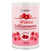 Owoce świeże i suszone - Wiśnia liofilizowana połówki 120g - miniaturka - grafika 1