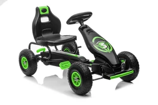 Gokart na pedały G18 Zielony LEAN CARS - Jeździki dla dzieci - miniaturka - grafika 1