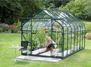 VITAVIA szklarnia ogrodowa Diana 11500, zielona - 11,5 m2, (2,57 m x 4,45 m) szkło hartowane + baza - Szklarnie ogrodowe VITAVIA szklarnia ogrodowa Diana 11500, zielona - 11,5 m2, (2,57 m x 4,45 m) szkło hartowane + baza - Szklarnie ogrodowe - miniaturka - grafika 7