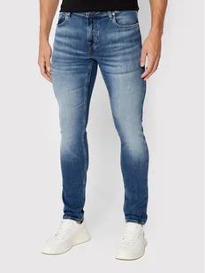 Guess Jeansy Chris M2YA27 D4Q42 Granatowy Super Skinny Fit - Spodnie męskie - miniaturka - grafika 1
