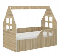 Łóżka dla dzieci i młodzieży - Łóżko dziecięce Domek SONOMA140x70 materac pokrowiec - miniaturka - grafika 1
