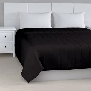 Dekoria Narzuta pikowana w pasy Shadow Grey grafitowy) szer.260 × dł.210 cm Cotton Panama 500-702-08 - Narzuty - miniaturka - grafika 1