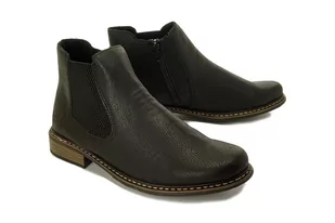 RIEKER Z4994-00 black, botki/sztyblety damskie - Rieker - Botki damskie - miniaturka - grafika 1