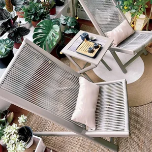 Zestaw mebli tarasowych CHILL SAND leżaki i stolik - Meble ogrodowe - miniaturka - grafika 6