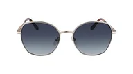 Okulary przeciwsłoneczne - Lacoste Damskie okulary przeciwsłoneczne L257S, matowe złoto, jeden rozmiar, Matowy złoty, Rozmiar uniwersalny - miniaturka - grafika 1