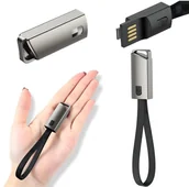 Ładowarki do telefonów - Kabel Ładowarka Brelok Smycz do Danych USB-C - USB-A Szybkie Ładowanie - miniaturka - grafika 1