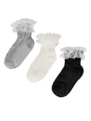 Skarpetki dla dzieci - JENNY Skarpety 7KB-004-SS25 (3-pack) Biały - miniaturka - grafika 1