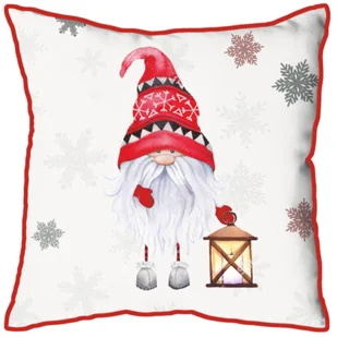 Poszewka na poduszkę świąteczna skrzat 45 x 45 cm - Pozostałe akcesoria świąteczne - miniaturka - grafika 1