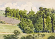 Plakaty - Plakat Gustave Caillebotte pejzaż impresjonizm francuski - miniaturka - grafika 1