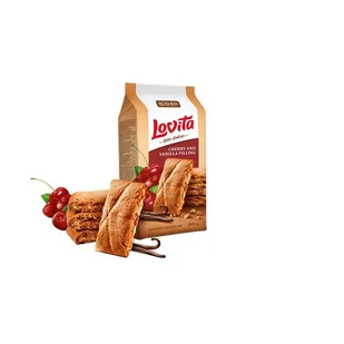 Roshen Lovita Ciastka z nadzieniem o smaku wiśniowa-waniliowym 168 g - Ciastka - miniaturka - grafika 1