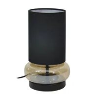 Lampy stojące - Epiro lampa stołowa 1xE27 czarna/bursztynowa TB-43648-BL-AMB - miniaturka - grafika 1