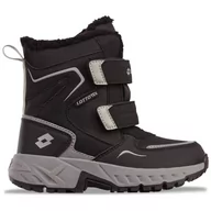 Buty dla chłopców - Lotto Kod stylu: 2600490K Alstyne Tex K unisex dziecięce półdługie kozaki Black/Grey 28, czarny szary, 28 EU - miniaturka - grafika 1