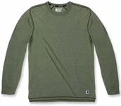 Koszulki męskie - Carhartt Koszulka Carhartt LWD LongSleeve CHIVE HEATHER - miniaturka - grafika 1