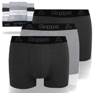 Majtki męskie - KAPPA Bokserki Męskie 3 sztuki Majtki Bawełniane Szare Rozmiar L - miniaturka - grafika 1