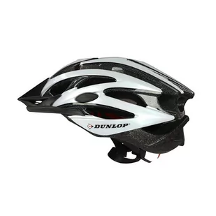 Dunlop - Kask rowerowy regulowany MTB r. M 55-58 cm (biało-czarny) - Kaski rowerowe - miniaturka - grafika 1