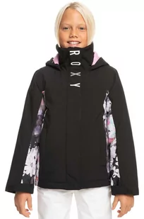 Roxy kurtka narciarska dziecięca GALAXY GIRL JK SNJT kolor czarny - Kurtki i płaszcze dla dziewczynek - miniaturka - grafika 1