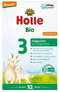 Holle Bio Kozie 3. - Mleko następne od 10 m-ca życia 400 g - Mleko modyfikowane - miniaturka - grafika 1
